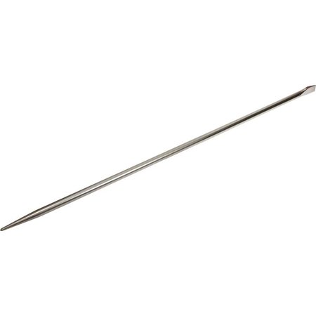GRAY TOOLS Pinch Bar, 1-1/4" Width Of Cut X 1" Shank X 54" Long, Nickel Plate C72